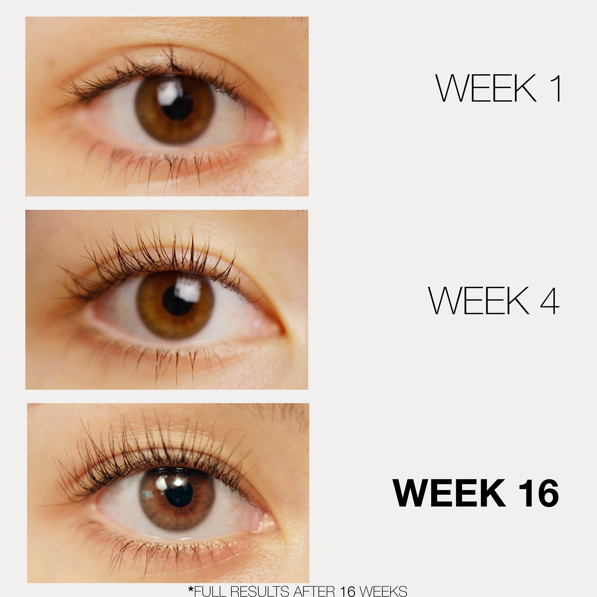 Lash enhancers with results. Eyelash growth